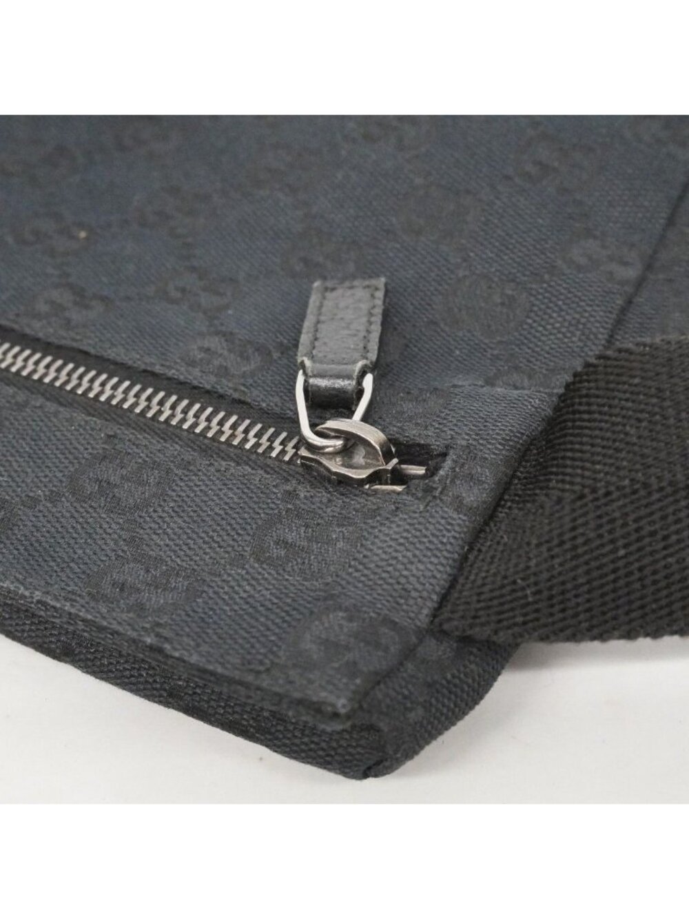 Gucci Waist Bag GG Canvas Black Silver - Picture 9 of 10